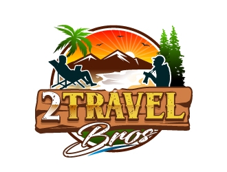 2 Travel Bros logo design by Suvendu