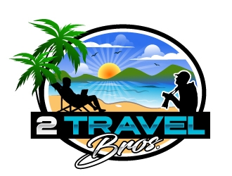 2 Travel Bros logo design by Suvendu
