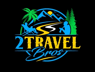 2 Travel Bros logo design by Suvendu