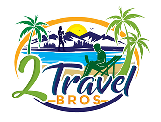 2 Travel Bros logo design by gogo