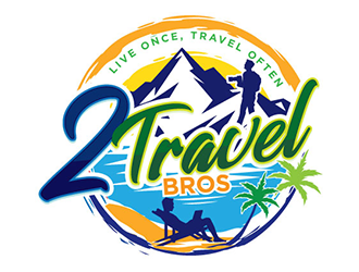 2 Travel Bros logo design by gogo
