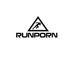 RUNPORN or #RUNPORN  logo design by my!dea