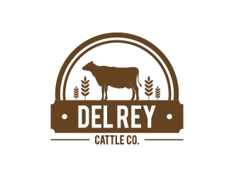 Del Rey cattle co.  logo design by wongndeso