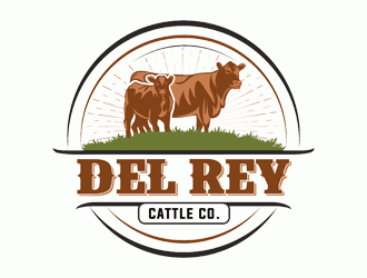 Del Rey cattle co.  logo design by DonyDesign