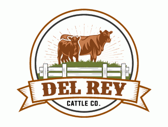 Del Rey cattle co.  logo design by DonyDesign