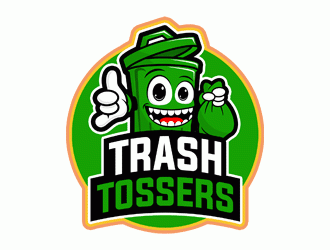 Trash Tossers logo design by DonyDesign
