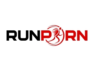 RUNPORN or #RUNPORN  logo design by FriZign