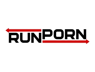 RUNPORN or #RUNPORN  logo design by FriZign
