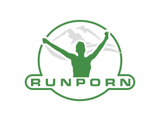 RUNPORN or #RUNPORN  logo design by Greenlight