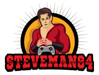 SteveMan84 logo design by Suvendu