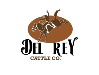 Del Rey cattle co.  logo design by karjen