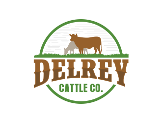 Del Rey cattle co.  logo design by zonpipo1