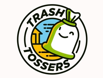 Trash Tossers logo design by CreativeMania