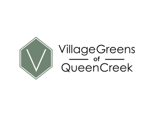 Village Greens of Queen Creek logo design by aura