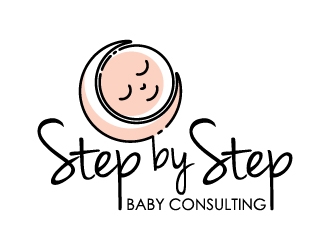Step by Step Baby Consulting logo design by mewlana