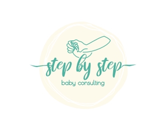 Step by Step Baby Consulting logo design by AikoLadyBug