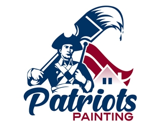 Patriots Painting logo design by DreamLogoDesign