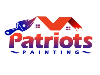 Patriots Painting logo design by DreamLogoDesign