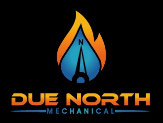 Due North Mechanical  logo design by PMG