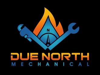 Due North Mechanical  logo design by PMG