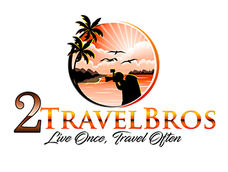 2 Travel Bros logo design by 3Dlogos