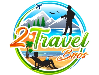 2 Travel Bros logo design by Suvendu