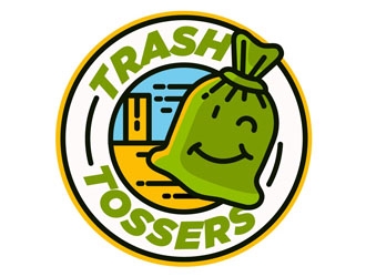 Trash Tossers logo design by CreativeMania