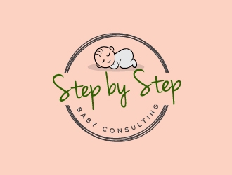 Step by Step Baby Consulting logo design by Lovoos