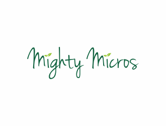 Mighty Micros logo design by menanagan