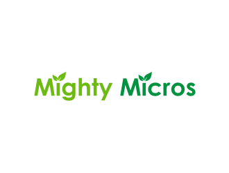Mighty Micros logo design by rief