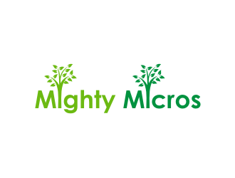 Mighty Micros logo design by rief