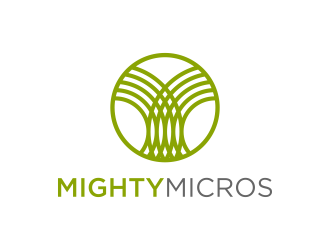 Mighty Micros logo design by p0peye