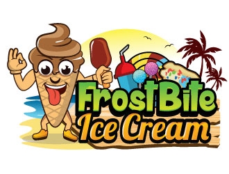 Frostbite Ice Cream logo design by Suvendu