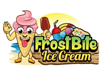 Frostbite Ice Cream logo design by Suvendu