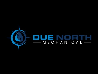 Due North Mechanical  logo design by MarkindDesign