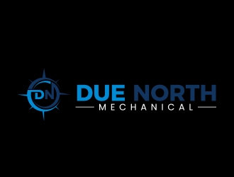 Due North Mechanical  logo design by MarkindDesign