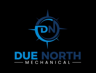 Due North Mechanical  logo design by MarkindDesign