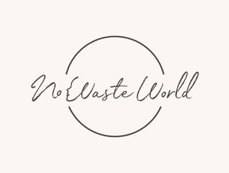 No Waste World logo design by Abril