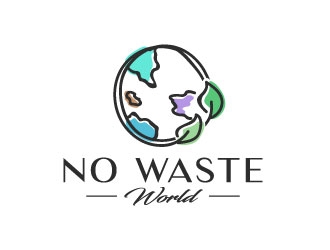 No Waste World logo design by DesignPal