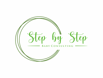 Step by Step Baby Consulting logo design by menanagan