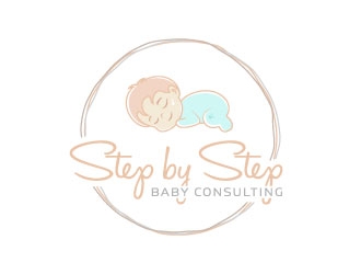 Step by Step Baby Consulting logo design by DesignPal