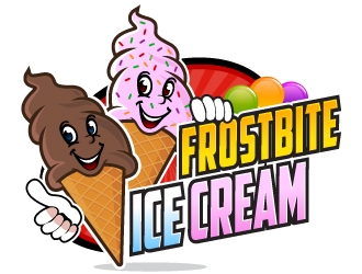 Frostbite Ice Cream logo design by LucidSketch