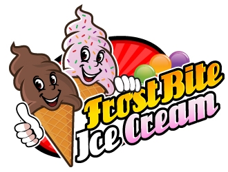 Frostbite Ice Cream logo design by LucidSketch
