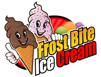 Frostbite Ice Cream logo design by LucidSketch