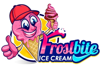 Frostbite Ice Cream logo design by Suvendu
