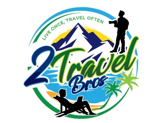 2 Travel Bros logo design by gogo