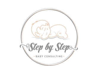 Step by Step Baby Consulting logo design by DesignPal