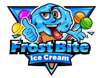 Frostbite Ice Cream logo design by Suvendu
