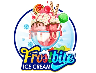 Frostbite Ice Cream logo design by Suvendu