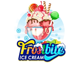 Frostbite Ice Cream logo design by Suvendu